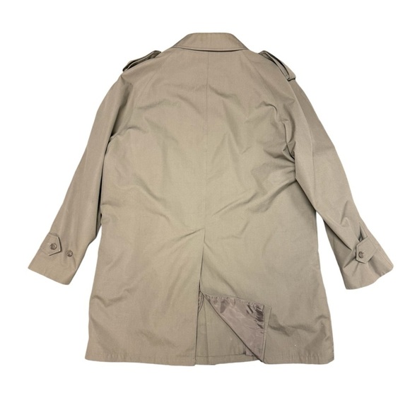 Oleg Cassini Signature Collection Vintage 80s Trench Coat - Size 46 Regular - Picture 4 of 16